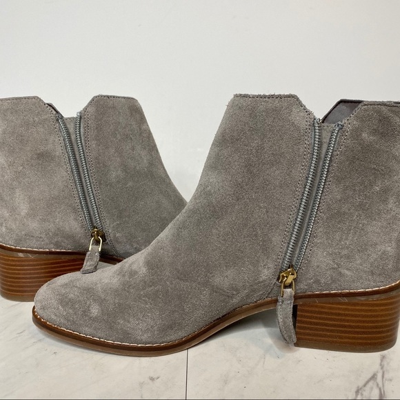 New! Cole Haan Haidyn Suede Buckle Gray Boot 8 1/2 - Picture 6 of 13